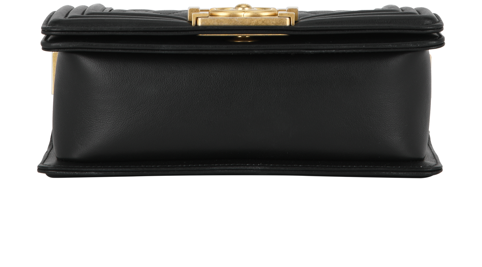 Small Boy Bag, &pound;2,600, Handbags, Black, Lambskin Leather, Top view
